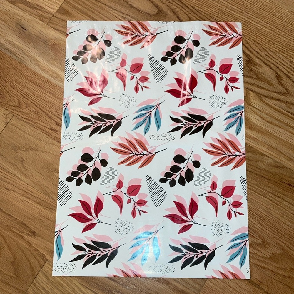Set of 20 - 12”x 15 1/2” Fall Leaves Polymailers Mailing Shipping Gift Wrapping